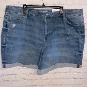 COPY - COPY - 24W Sonoma cut off cuffed shorts by Sonoma. New with tags. Distre…